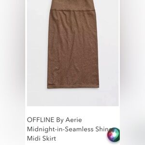 Aerie Chocolate Pencil Skirt
